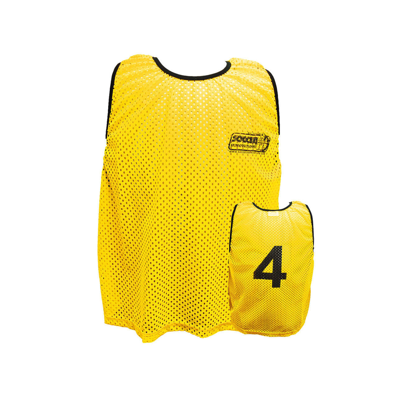 Machine Washable Sports Training Jerseys Bibs. Numbered Front and Back  Pinnies for Game Play. Comfortable Polyester Vests