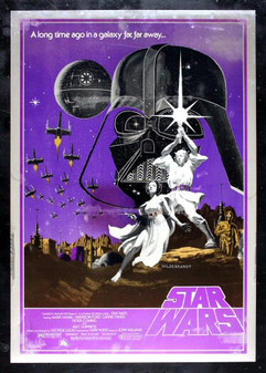 STAR WARS VISUAL IMAGES MYLAR POSTER C7-C8 (MAY25) #7744