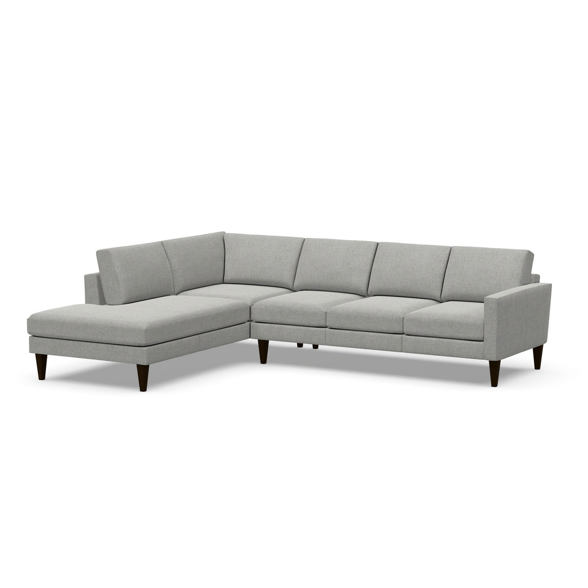 petite track arm sectional 