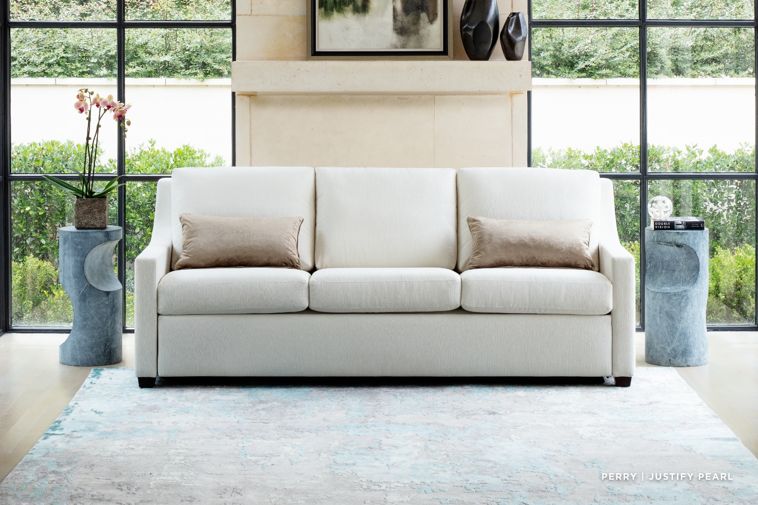 Perry Stylish Sleeper Sofa - American Leather