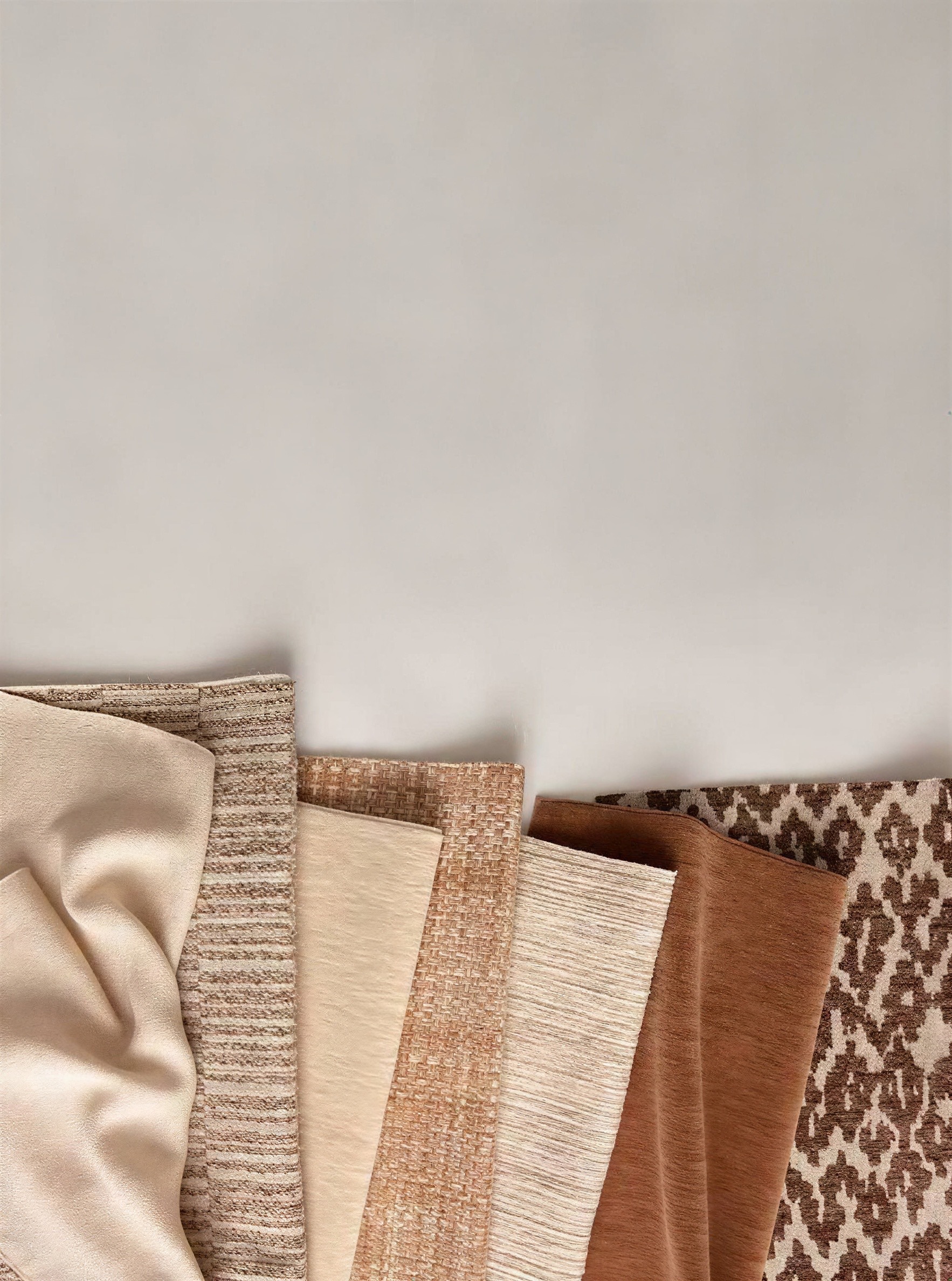 Upholstery fabric swatches
