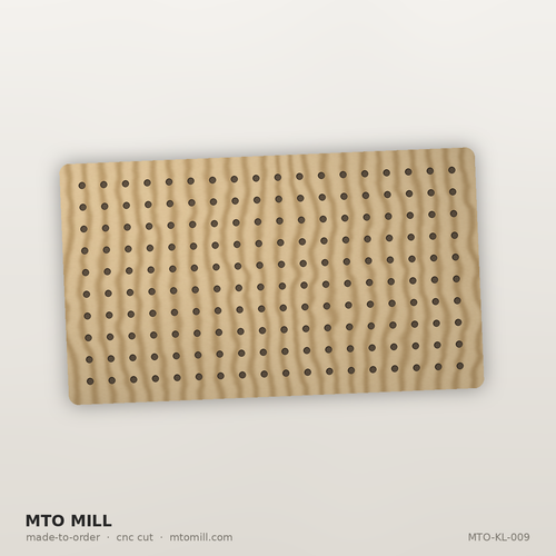 Freestanding Pegboard Display for Retail – Hexa Plywood 48" W x 72" H
