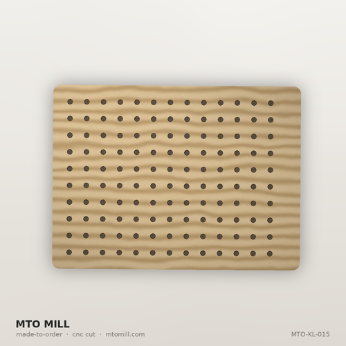 Mini Table Top Wooden Pegboard with Shelves - 27" x 23"