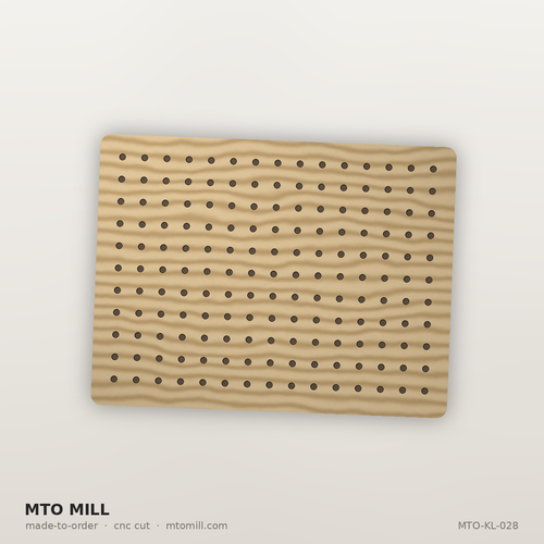 Wooden Pegboard For Retail or Home - 24" x 32"