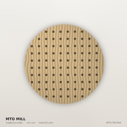 Circle Wooden Pegboard Display