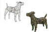 Dog (Jack Russell) Topiary Frame