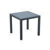 Florida 4 Seater Outdoor Dining Set - Dark Grey