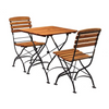 Arch 2 Seater Outdoor Square Dining Set - Wood