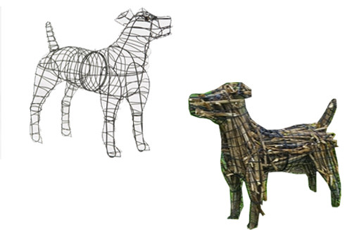 Dog (Jack Russell) Topiary Frame