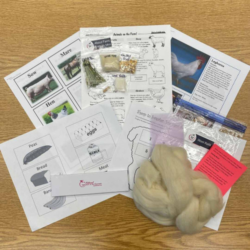 All the supplies in the kit on display.