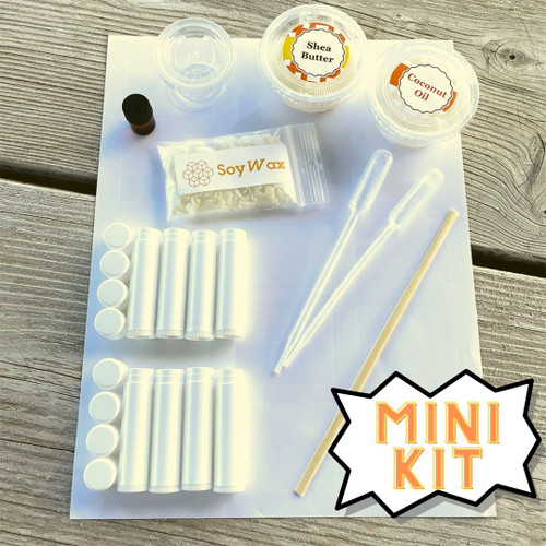 All the supplies included in the kit on display.