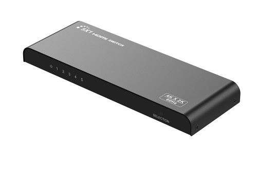 5 in 1 out HDMI Switcher Supporting up to 4Kx2K@60Hz (UHD)