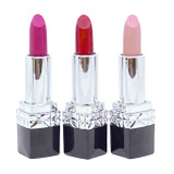 Paris Edit Mini Lipstick Trio. Matte Red lipstick,  Matte Nude Lipstick , pink creme mini lipstick. Dawes Custom Cosmetics custom lipsticks