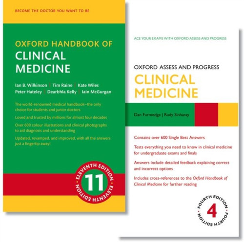 Oxford Handbook of Clinical Medicine and Oxford Assess and Progress: Clinical Medicine pack 9780198912842 Multiple-component retail product Oxford Handbook of Clinical Medicine and Oxford Assess and Progress: Clinical Medicine pack 9780198912842 Multiple-component retail product
