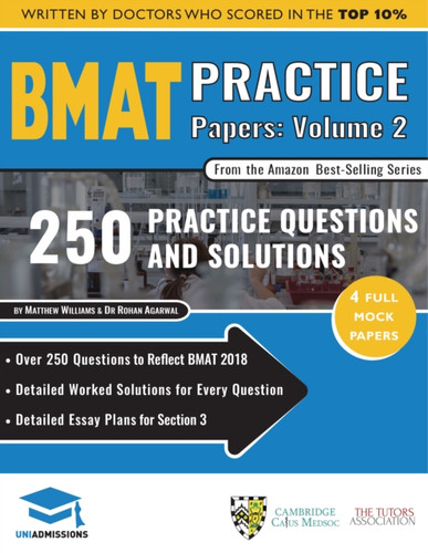 BMAT Practice Papers Volume 2 9781912557226 Paperback