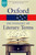 The Oxford Dictionary of Literary Terms 9780198715443 Paperback