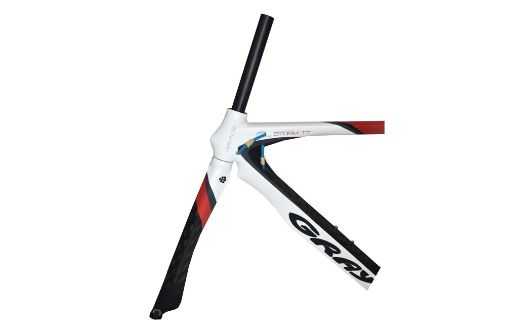 GRAY Storm TT Carbon Frame Set Black/Red/White combination