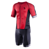 Synergy Wetsuits Short Sleeve Pro Tri Suit - Cardinal
