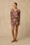 Monte & Lou Dolce 3/4 Sleeve Shirt Dress 5005Dol