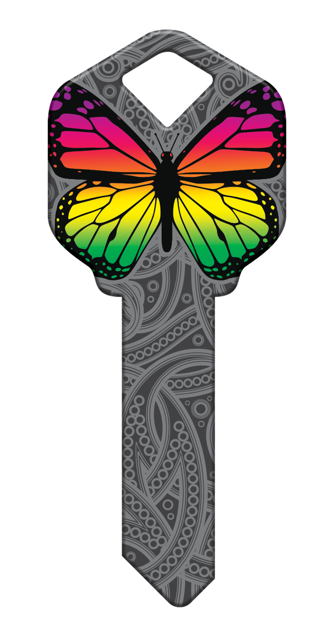 HK46-RAINBOW BUTTERFLY - KlassyKeys