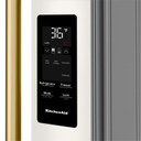 Kitchenaid® 30 Cu. Ft. 36-Inch French Door Refrigerator with Exterior Water and Ice Dispenser and Wood-Look Sliding Tray in Porcelain White KRFF436SPL