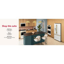 Kitchenaid® 30 Cu. Ft. 36-Inch French Door Refrigerator with Exterior Water and Ice Dispenser and Wood-Look Sliding Tray in Porcelain White KRFF436SPL