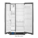 Whirlpool® 36-inch Wide Side-by-Side Refrigerator - 25 cu. ft. WRS315SDHZ