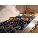 KitchenAid® 48-inch 6-Burner Gas Commercial-Style Rangetop with Griddle KCGK948TSS