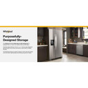 Whirlpool® 33-inch Wide Side-by-Side Refrigerator - 21 cu. ft. WRS321SDHZ