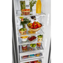 Kitchenaid® 24.8 cu ft. Side-by-Side Refrigerator with Exterior Ice and Water and PrintShield™ finish KRSF705HPS