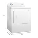 Amana® 6.5 cu. ft. Top-Load Gas Dryer with Automatic Dryness Control NGD4655EW