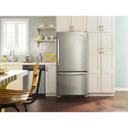 Amana® 33-inch Wide Amana® Bottom-Freezer Refrigerator with EasyFreezer™ Pull-Out Drawer − 22 cu. ft. Capacity ABB2224BRM