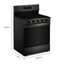 Whirlpool® 30-inch Gas Range with Air Cooking Technology, No Preheat Air Fry and Air Baking and Self Clean WFGS5030RV
