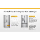 Whirlpool® 36-Inch Wide Counter-Depth French Door Bottom Mount Refrigerator - 20 cu. ft. WRFC2036RZ