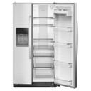 Whirlpool® 36-inch Full Depth Side-by-Side Refrigerator with Prep &amp; Store Bins WRSF6536RZ