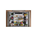 Kitchenaid® 20.8 Cu. Ft. 36" Built-In French Door Bottom Mount Refrigerator with Platinum Interior KBFN536SJP