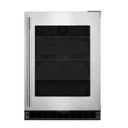 Kitchenaid® 24"" Undercounter Refrigerator with Glass Door KURR324SSB