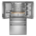 Kitchenaid® 29 cu. ft. French Door Refrigerator with Exterior Water and Ice and FreshChill™ Full-Width Refrigerated Drawer KRMF436SPS