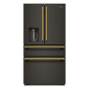 Kitchenaid® 29 cu. ft. French Door Refrigerator with Exterior Water and Ice and FreshChill™ Full-Width Refrigerated Drawer KRMF436SBE