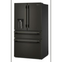 Kitchenaid® 29 cu. ft. French Door Refrigerator with Exterior Water and Ice and FreshChill™ Full-Width Refrigerated Drawer KRMF436SBE