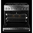 Jennair® 36" NOIR™ Dual-Fuel Professional-Style Range JDRP436HM