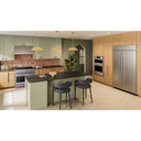 Kitchenaid® 36-Inch 6 Burner Commercial-Style Dual Fuel Range with No Preheat Air Fry Mode KFDS936SWF