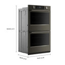 Kitchenaid® 30-inch Smart Electric Double Wall Oven with Intelligent Cooking Camera - Black Ore KOED930SBE