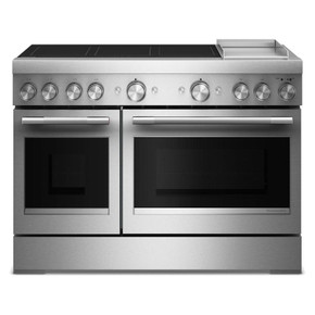 KitchenAid® 48-Inch 6-Element Induction Freestanding Commercial-Style Range with Griddle KFID948SSS