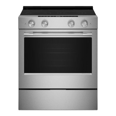 Kitchenaid® 5.3 Cu. Ft. Smart Slide-in Electric Range with Convection Cooking Modes YKSES330SPS