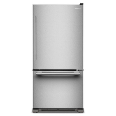 Kitchenaid® 22 Cu. Ft. 33-Inch Standard-Depth Bottom Mount Refrigerator with Right Door Swing KRBR133SPS