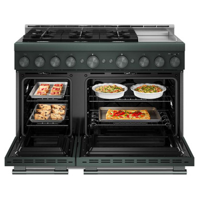 KitchenAid® 48-Inch 6 Burner Commercial-Style Gas Range with Griddle KFGD948SJP