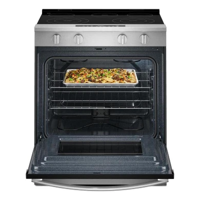 Whirlpool® 30-inch Electric Smart Range with No Preheat Mode and Steam Clean YWSES3330TS