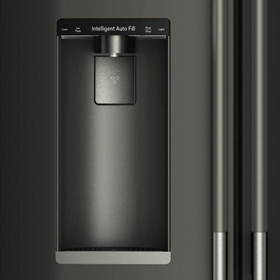 Kitchenaid® Counter-Depth French Door Refrigerator with Intelligent Auto Fill KRFC536SBE