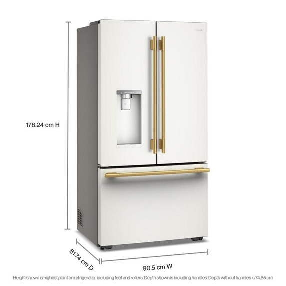 Kitchenaid® Counter-Depth French Door Refrigerator with Intelligent Auto Fill KRFC636SPL